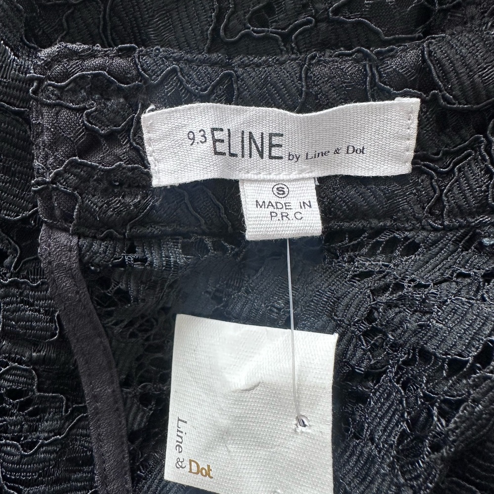 Eline by Line & Dot Black lace jumpsuit size Small - Picture 8 of 8